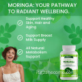 Moringa oleifera Completa capsule di foglie di Moringa senza glutine